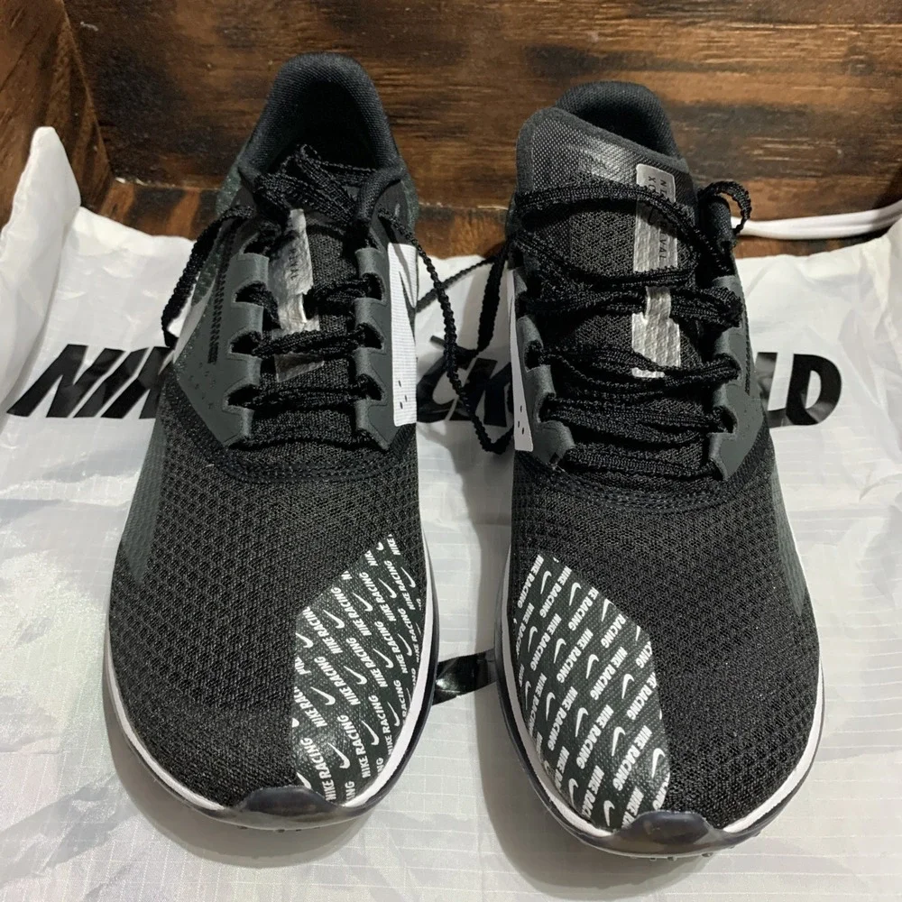 Nike Zoom Rival‎ XC6 Black 9.5 Metallic Silver Cross-Country Spike Track Shoes